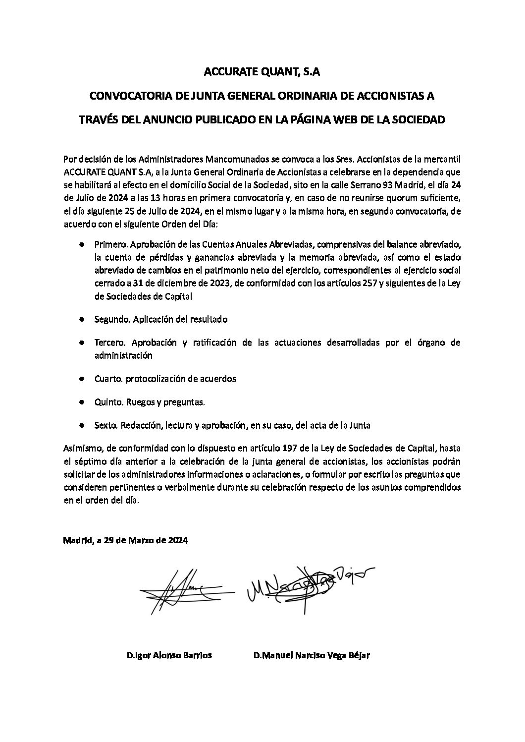 CONVOCATORIA-JUNTA-GENERAL-ORDINARIA-ACCURATE-QUANT-24-JULIO-2024